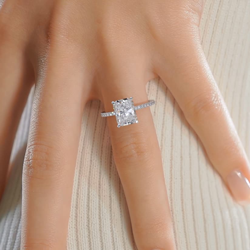 3.3CT Heart & Pear Cut Wedding Moissanite Diamond Pendant 14K Rose Gold  Plated